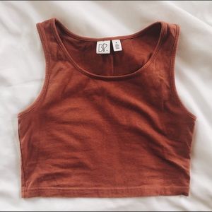 BP Salmon Pink Crop Top Tank